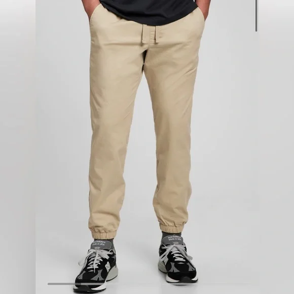 GAP Pants Gap Beige Twill Joggers Size Medium Poshmark